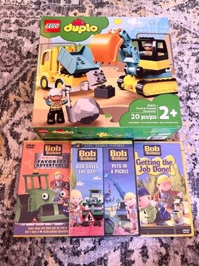 Lego Duplo Construction Set & Bob the Builder DVDS
